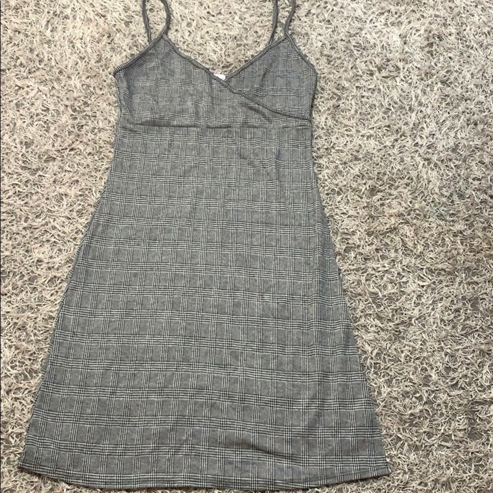 B&W plaid dress